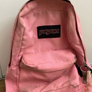 Pink jansport backpack